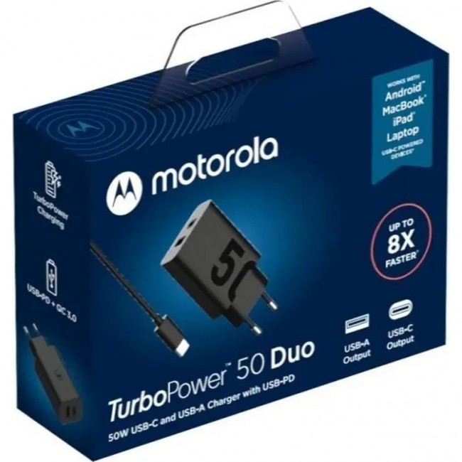 Motorola TurboPower 50W Duo  Black Type-C to Type-C cable (SJMC502)