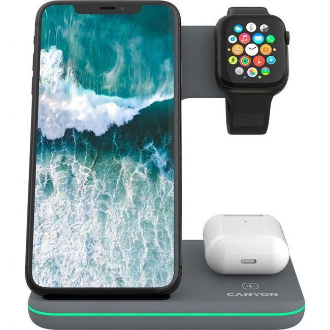 Canyon WS-303 Wireless Charging Station Dark Gray (CNS-WCS303DG)