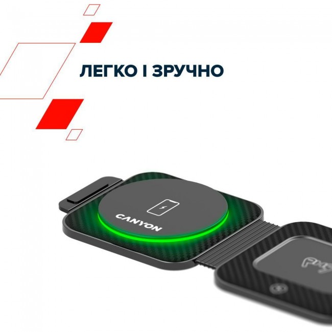 Canyon WS-305 Wireless Charging Station Black (CNS-WCS305B)