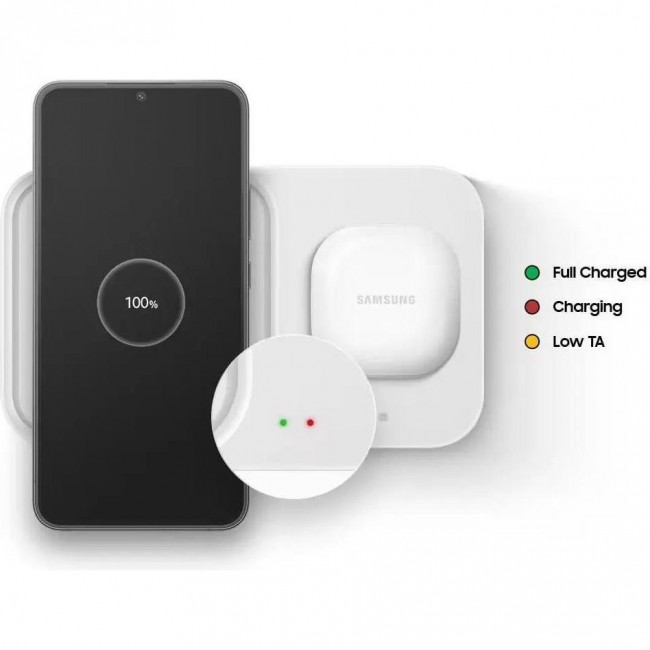 Samsung Wireless Charger Duo EP-P5400 w/o TA White (EP-P5400BWEG)
