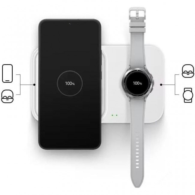 Samsung Wireless Charger Duo EP-P5400 w/o TA White (EP-P5400BWEG)