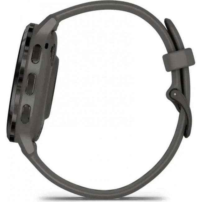 Garmin Venu 3S Slate S. Steel Bezel w. Pebble Gray Case and S. Band (010-02785-00/50)