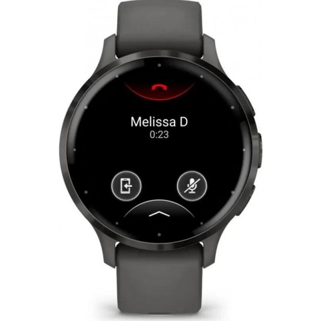 Garmin Venu 3S Slate S. Steel Bezel w. Pebble Gray Case and S. Band (010-02785-00/50)
