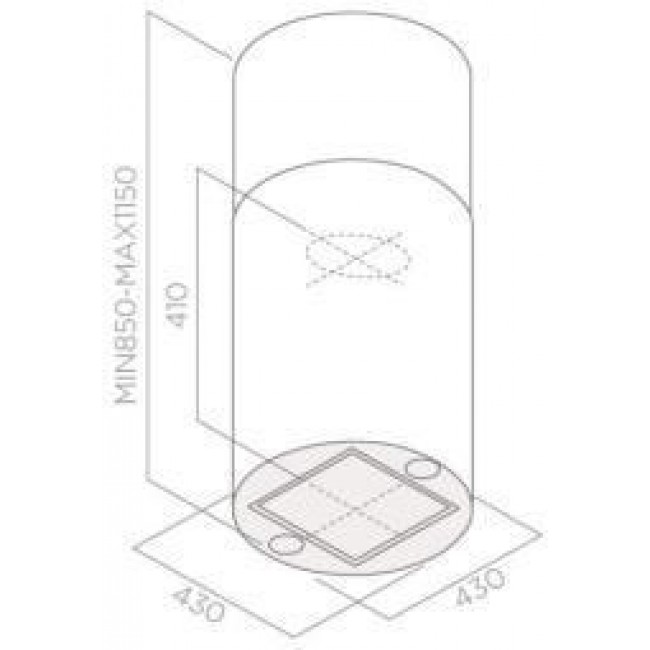 Elica TUBE PRO WH MAT/A/43