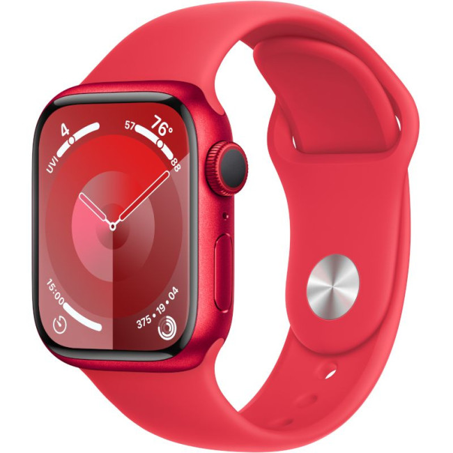 Apple Watch Series 9 GPS 41mm PRODUCT RED Alu. Case w. PRODUCT RED Sport Band - S/M (MRXG3)