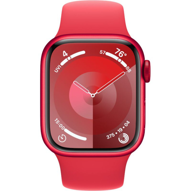 Apple Watch Series 9 GPS 41mm PRODUCT RED Alu. Case w. PRODUCT RED Sport Band - S/M (MRXG3)