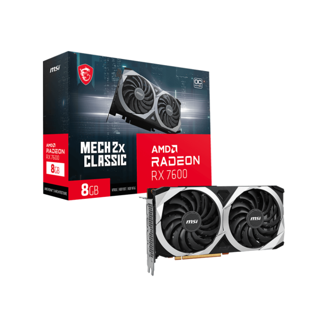 MSI Radeon RX 7600 MECH 2X CLASSIC 8G OC