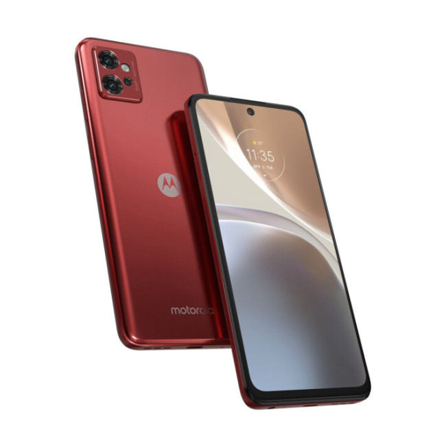 Смаpтфон Motorola Moto G32 6/128GB Satin Maroon (PAUU0029)