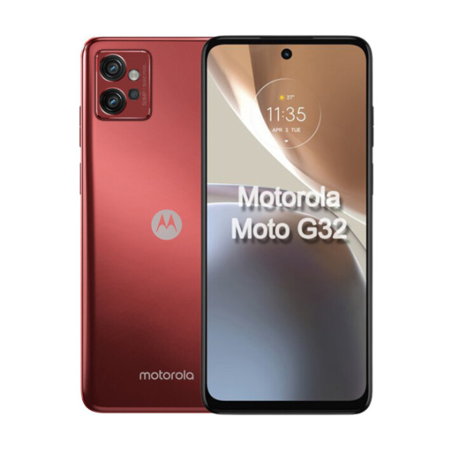 Смаpтфон Motorola Moto G32 6/128GB Satin Maroon (PAUU0029)