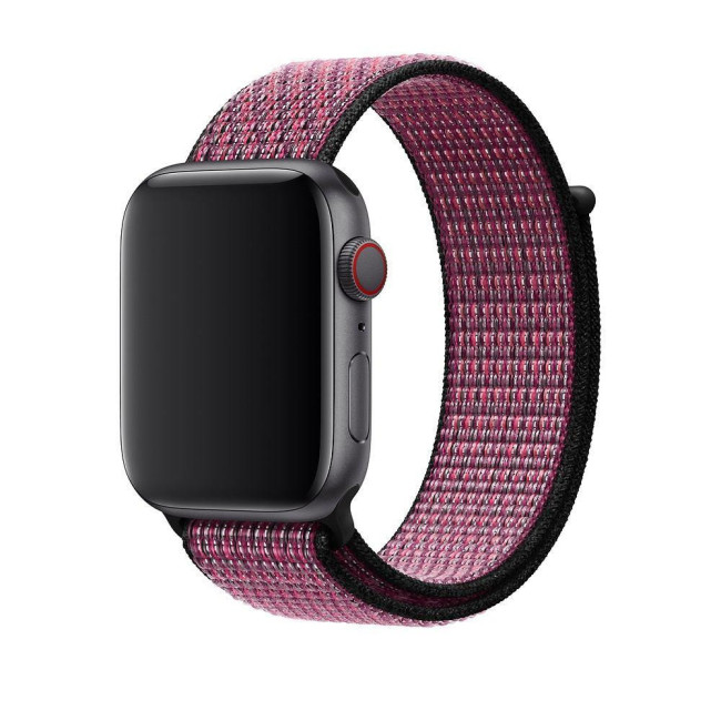 Ремінець для смарт-годинника Apple Ремінець Nike Sport Loop for Watch 44mm Pink Blast/True Berry MWU42