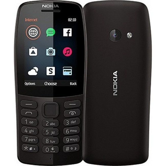 Мобільний телефон Nokia 210 Dual Sim 2019 Black (16OTRB01A02) (UA)