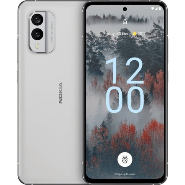 Смаpтфон Nokia X30 6/128GB Ice White