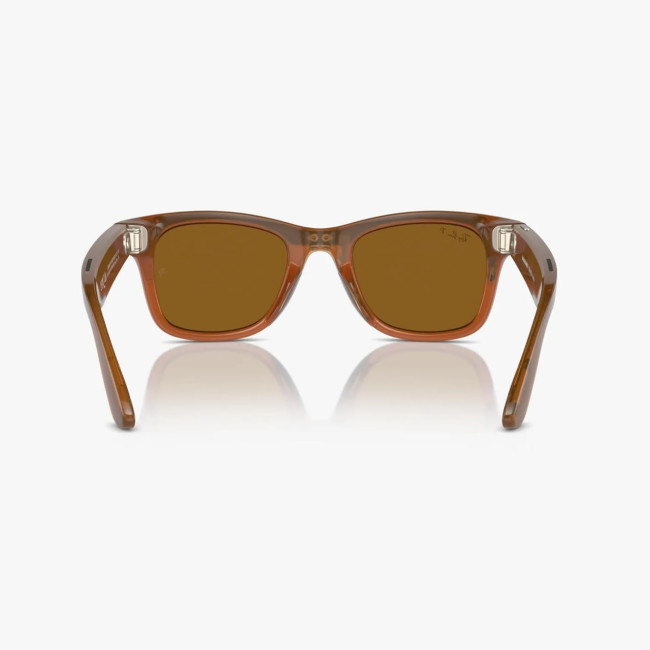 Ray-ban Meta Matte Shiny Caramel Transparent/Polarized Brown (Large)