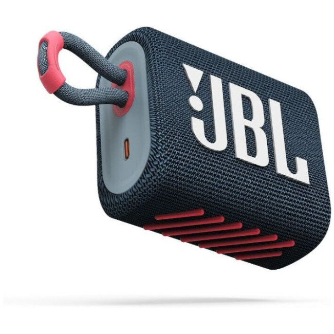 Портативная колонка JBL Go 3 Blue Coral (JBLGO3BLUP)