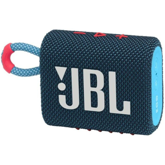 Портативная колонка JBL Go 3 Blue Coral (JBLGO3BLUP)