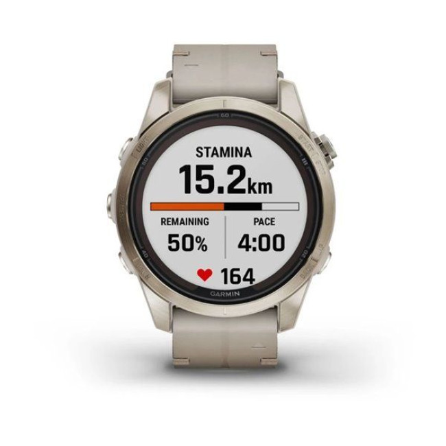 Garmin Fenix 7S Pro Sapphire Solar Soft Gold w. Limestone L. Band (010-02776-30)