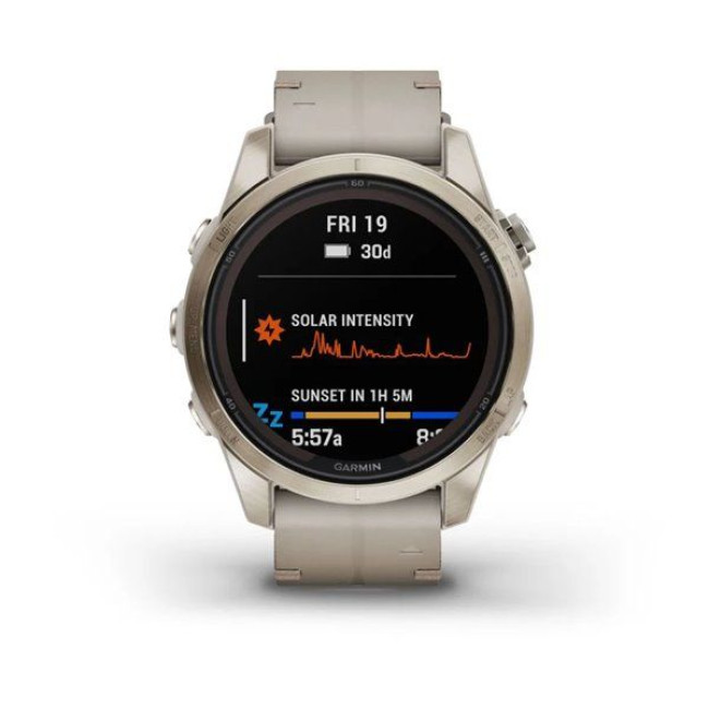 Garmin Fenix 7S Pro Sapphire Solar Soft Gold w. Limestone L. Band (010-02776-30)