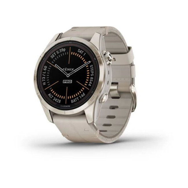 Garmin Fenix 7S Pro Sapphire Solar Soft Gold w. Limestone L. Band (010-02776-30)