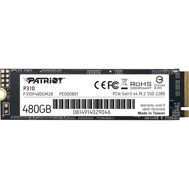 SSD накопитель PATRIOT P310 480 GB (P310P480GM28)