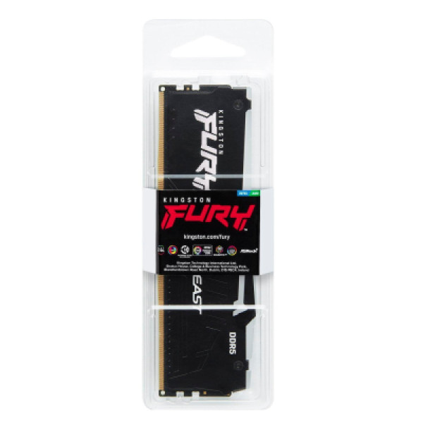 Модуль памяти Kingston Fury (ex.HyperX) DDR5 16GB 6000 MHz FURY Beast RGB (KF560C40BBA-16)