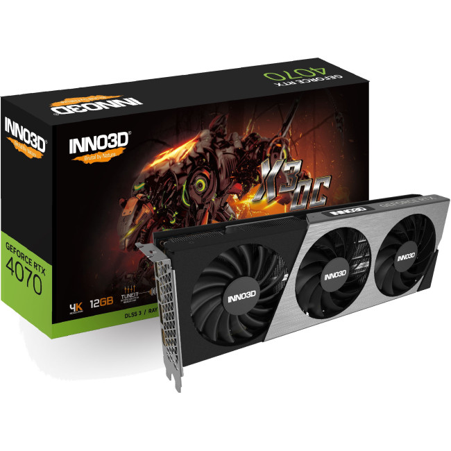 Inno3D GeForce RTX 4070 X3 OC (N40703-126XX-185252L)