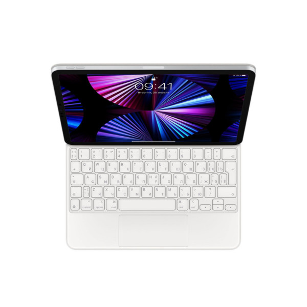 Чехол-клавиатура Apple Magic Keyboard for iPad Pro 11" (MJQJ3RS) 2021 White русская раскладка