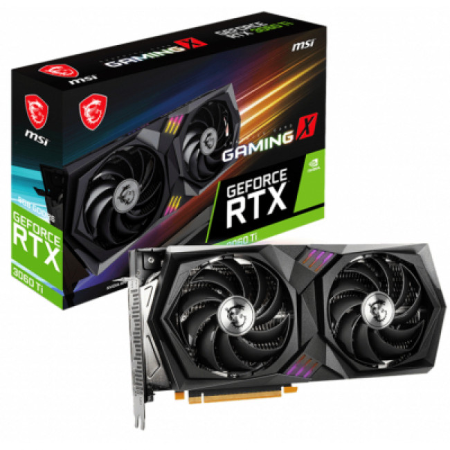 Видеокарта MSI GeForce RTX3060Ti 8Gb GAMING X LHR (RTX 3060 Ti GAMING X 8G LHR)