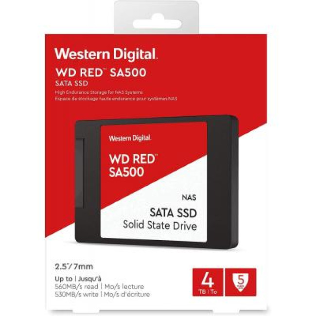 SSD накопитель WD Red SA500 4 TB (WDS400T1R0A)