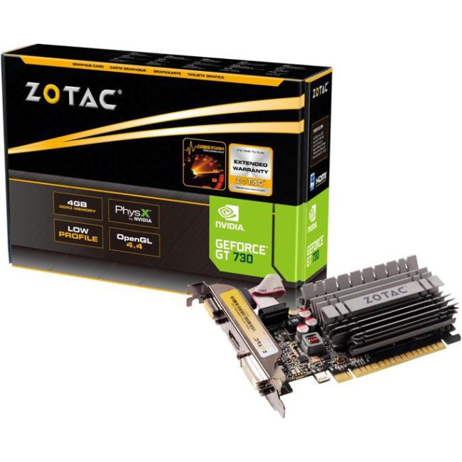 Видеокарта Zotac GeForce GT 730 4GB Zone Edition (ZT-71115-20L)