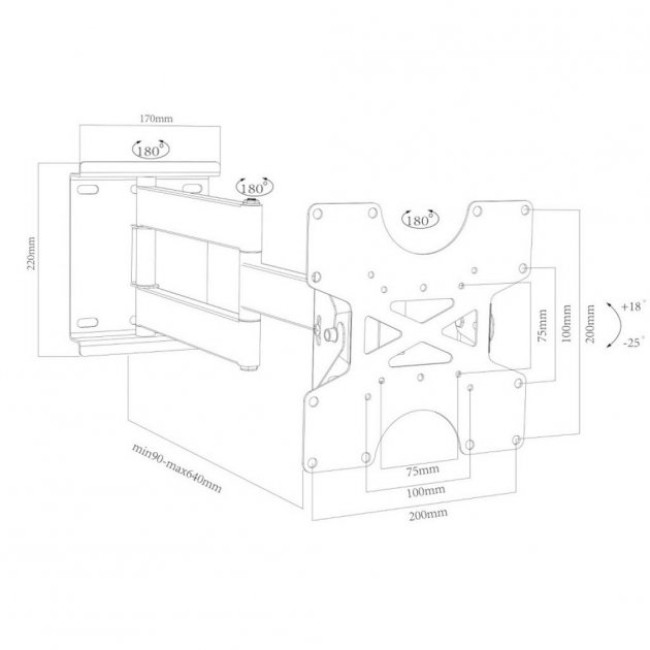 Настенное крепление CHARMOUNT CT-LCD-T903