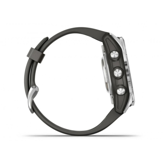 Garmin Fenix 7S Pro Solar Silver w. Graphite Band (010-02776-00/01)