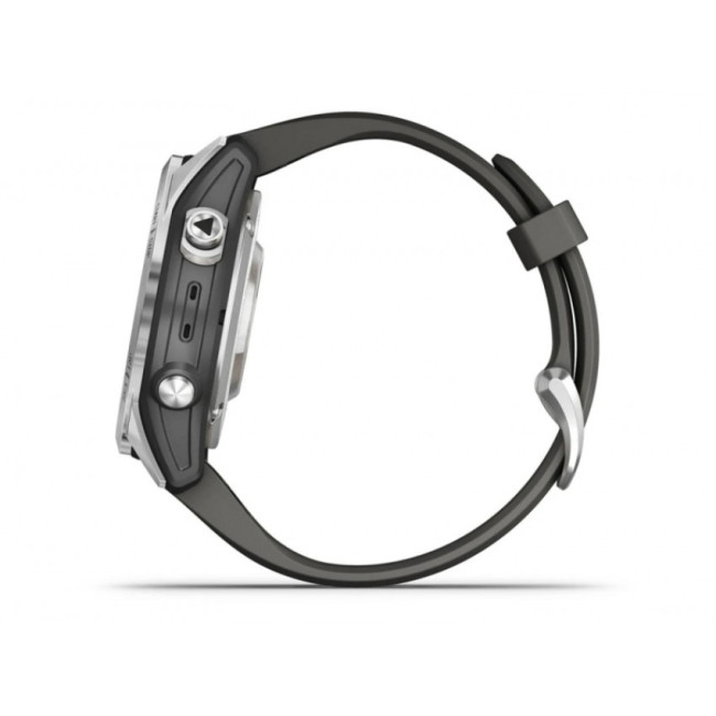 Garmin Fenix 7S Pro Solar Silver w. Graphite Band (010-02776-00/01)