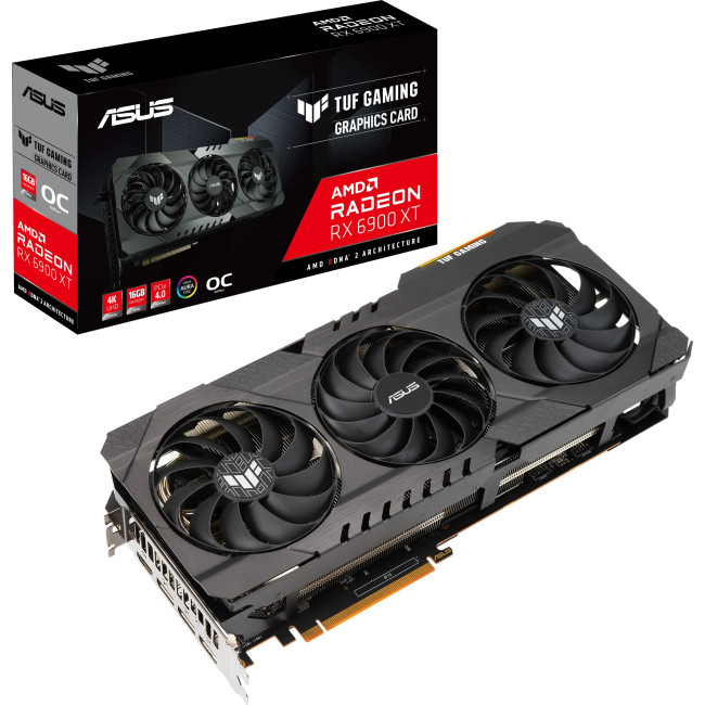 Видеокарта Asus TUF Radeon RX 6900 XT Gaming OC 16GB GDDR6 (TUF-RX6900XT-O16G-GAMING)