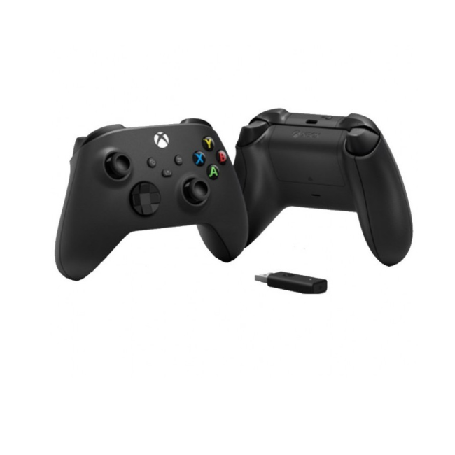 Microsoft Xbox Series X | S Wireless Controller Carbon Black + Wireless Adapter for Windows (1VA-00002)