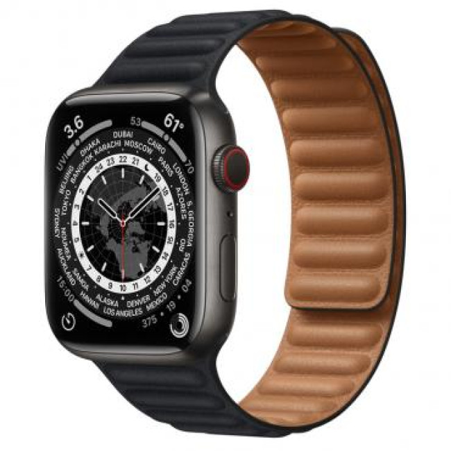 Apple Watch Edition Series 7 LTE 45mm S. Black Titanium Case w. Midnight L. Link S/M (ML8V3+ML813)