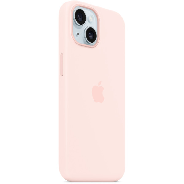 Apple iPhone 15 Silicone Case with MagSafe - Light Pink (MT0U3)