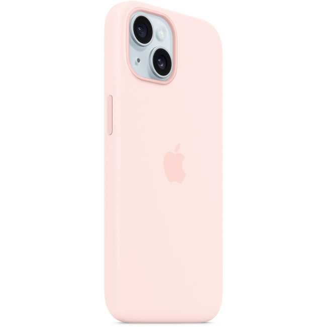 Силиконовый чехол для телефона Apple iPhone 15 Silicone Case with MagSafe - Light Pink (MT0U3)