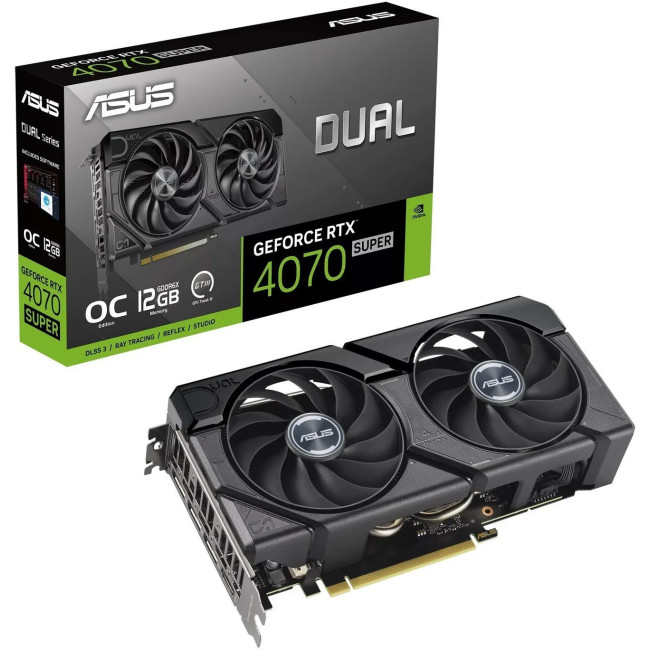 Відеокарта Asus GeForce RTX4070 SUPER 12Gb DUAL OC EVO (DUAL-RTX4070S-O12G-EVO)