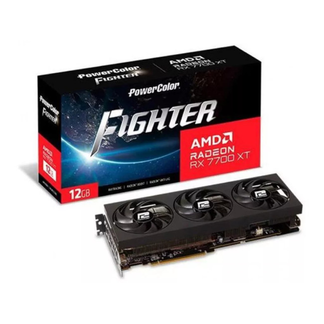 PowerColor Radeon RX 7700 XT 12GB Fighter (RX 7700 XT 12G-F/OC)