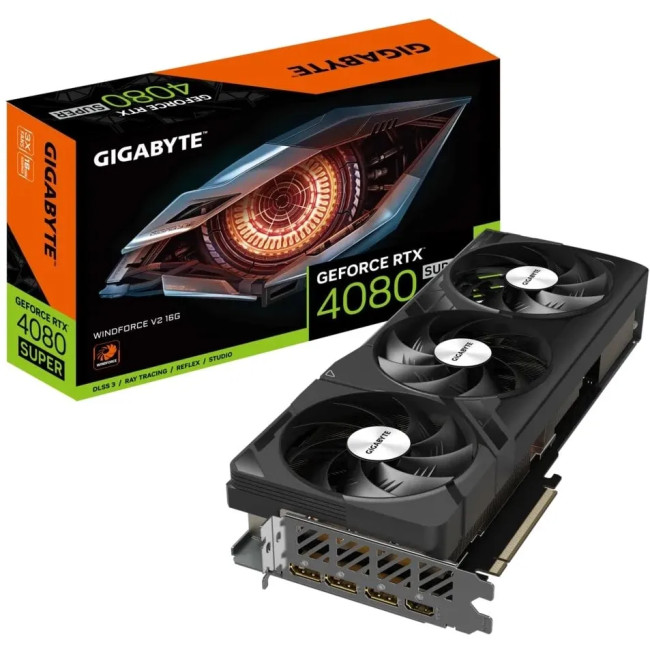 Видеокарта Gigabyte GeForce RTX4080 SUPER 16Gb WINDFORCE V2 (GV-N408SWF3V2-16GD)