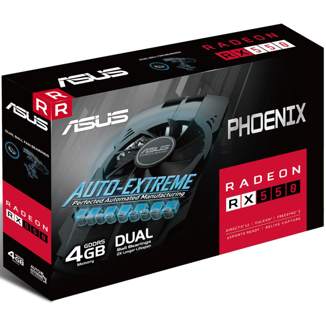 Видеокарта ASUS Radeon RX 550 4GB GDDR5 PH EVO (PH-RX550-4G-EVO)