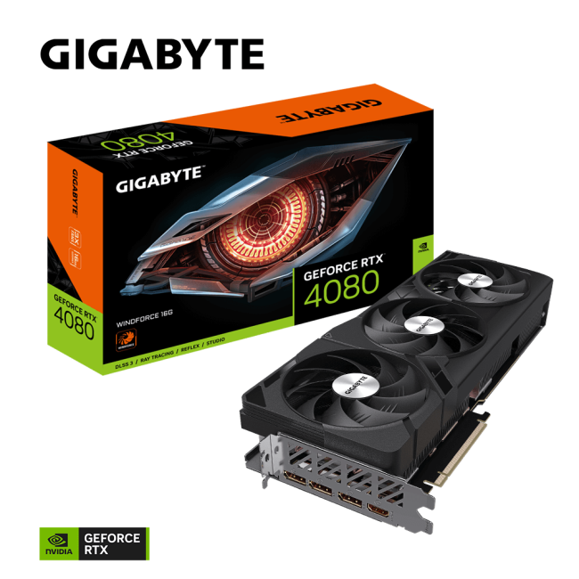 Gigabyte GeForce RTX4080 16Gb WINDFORCE (GV-N4080WF3-16GD)