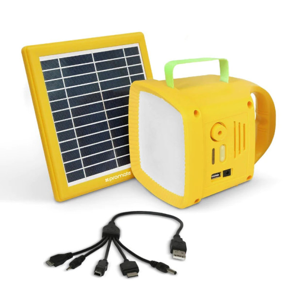 Promate SolarTorch-1 3-in-1 Outdoor Solar LED Camping Kit