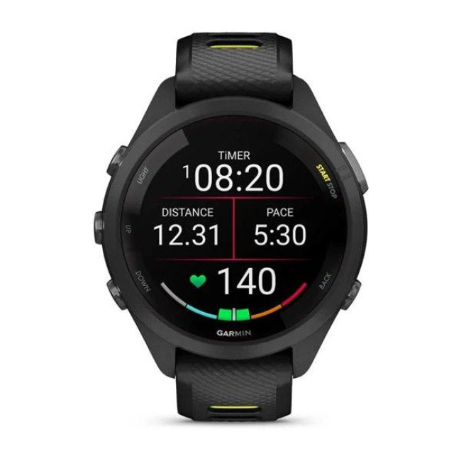 Смарт-часы Garmin Forerunner 265S Black Bezel and Case w. Black/Amp Yellow S. Band (010-02810-03/13)