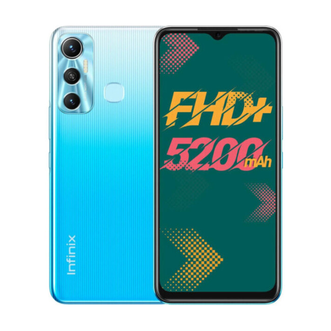 Смаpтфон Infinix Hot 11 4/128GB Silver Wave