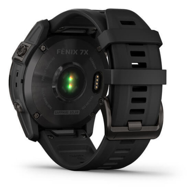 Garmin Fenix 7X Sapphire Solar Carbon Gray DLC Titanium with Black Band (010-02541-10/11)