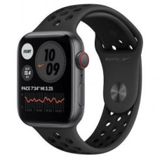 Apple Watch Nike SE GPS + Cellular 44mm Space Gray A. Case w. Anthracite/Black Nike S. Band (MKRX3)