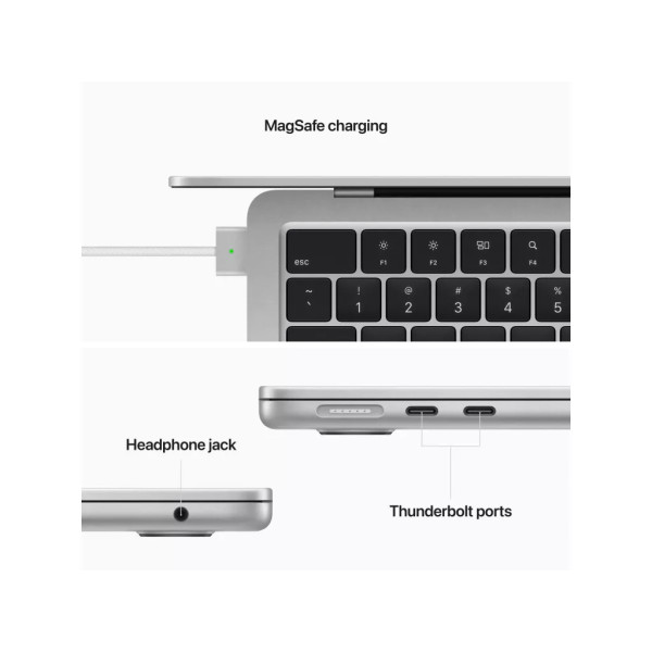 Apple MacBook Air 13,6" M2 Silver 2022 (Z15W000B4)