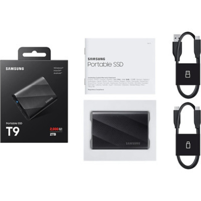 SSD накопитель Samsung T9 2 TB Black (MU-PG2T0B)