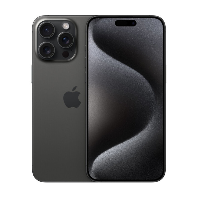 Apple iPhone 15 Pro 1TB Dual SIM Black Titanium (MTQH3) - мощный смартфон с большим объемом памяти и двумя SIM-картами.